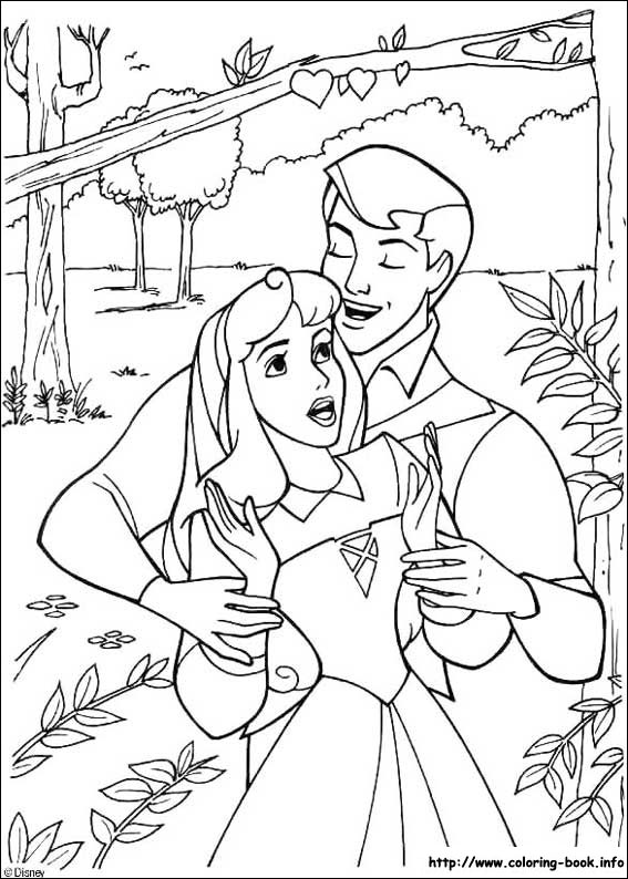 Sleeping Beauty coloring picture